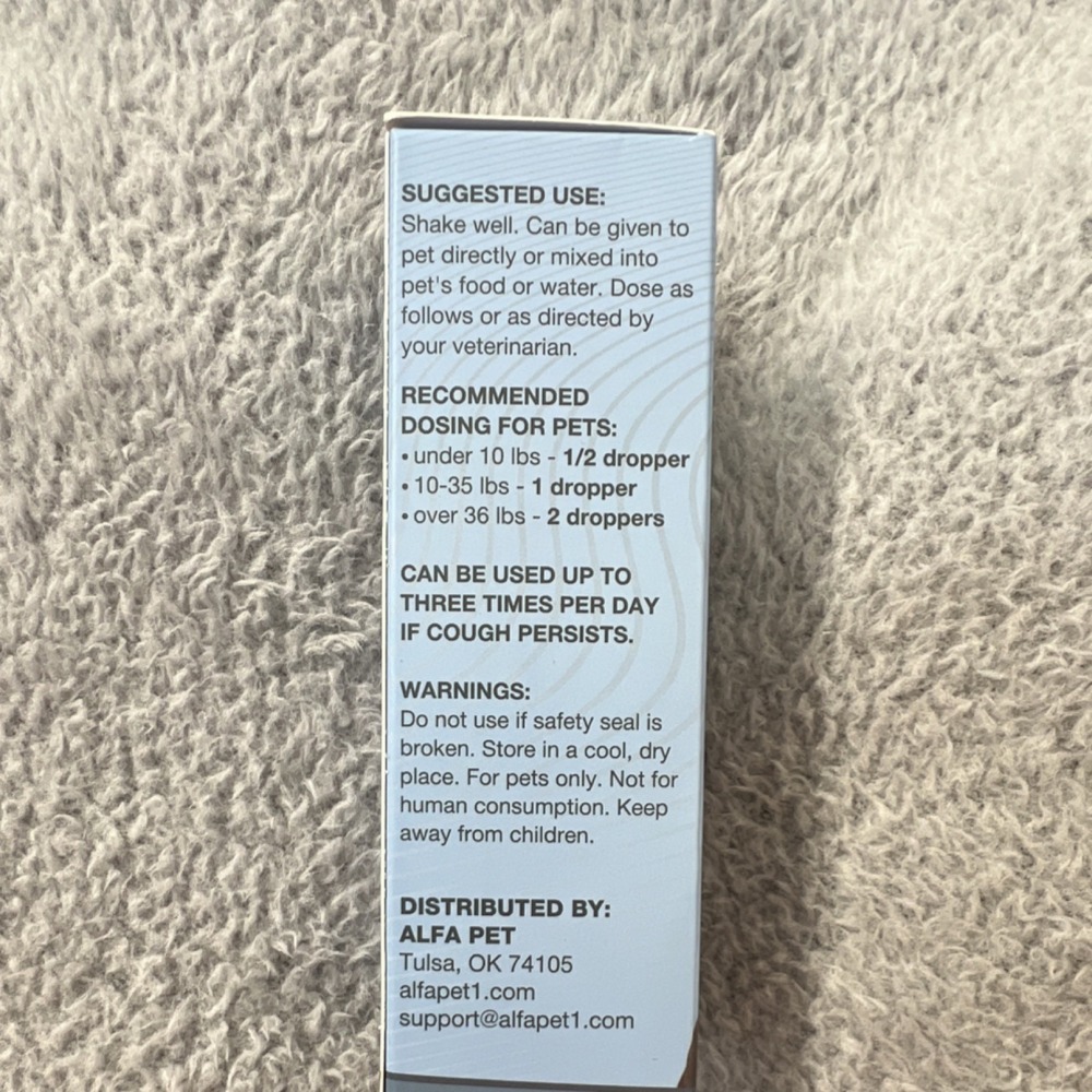 Alfa Pet Kennel Cough Mullein Leaf for Dogs & Cats All Sizes 2oz - Picture 4 of 4
